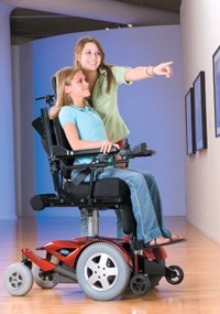 Invacare's FDX front-wheel-drive power chair