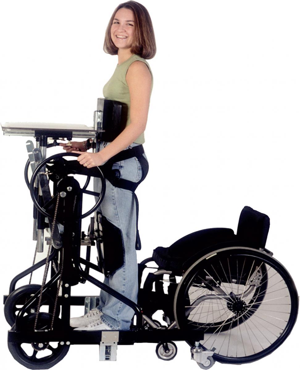 Prime Engineering's Symmetry Mobile mobile stander (wheelchair not included)