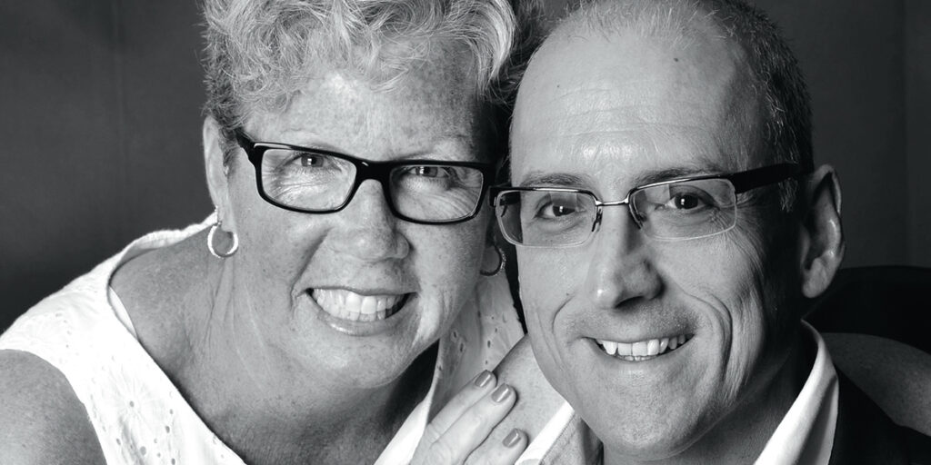 Robert Pipia (right) and his wife, Maggie, married in 1997.
