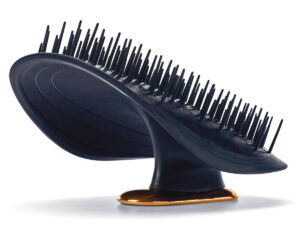 Black silicon Manta Healthy Hairbrush