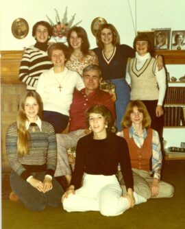 Family portrait in the 1970s