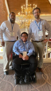 Jay Griffin, Franklin, and Dr. Edward Smith at the MDA Clinical & Scientific Conference 