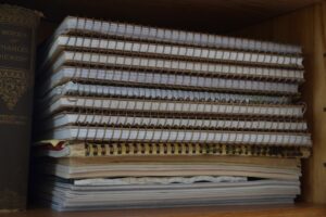 Thad Dombrowski's collection of notebooks