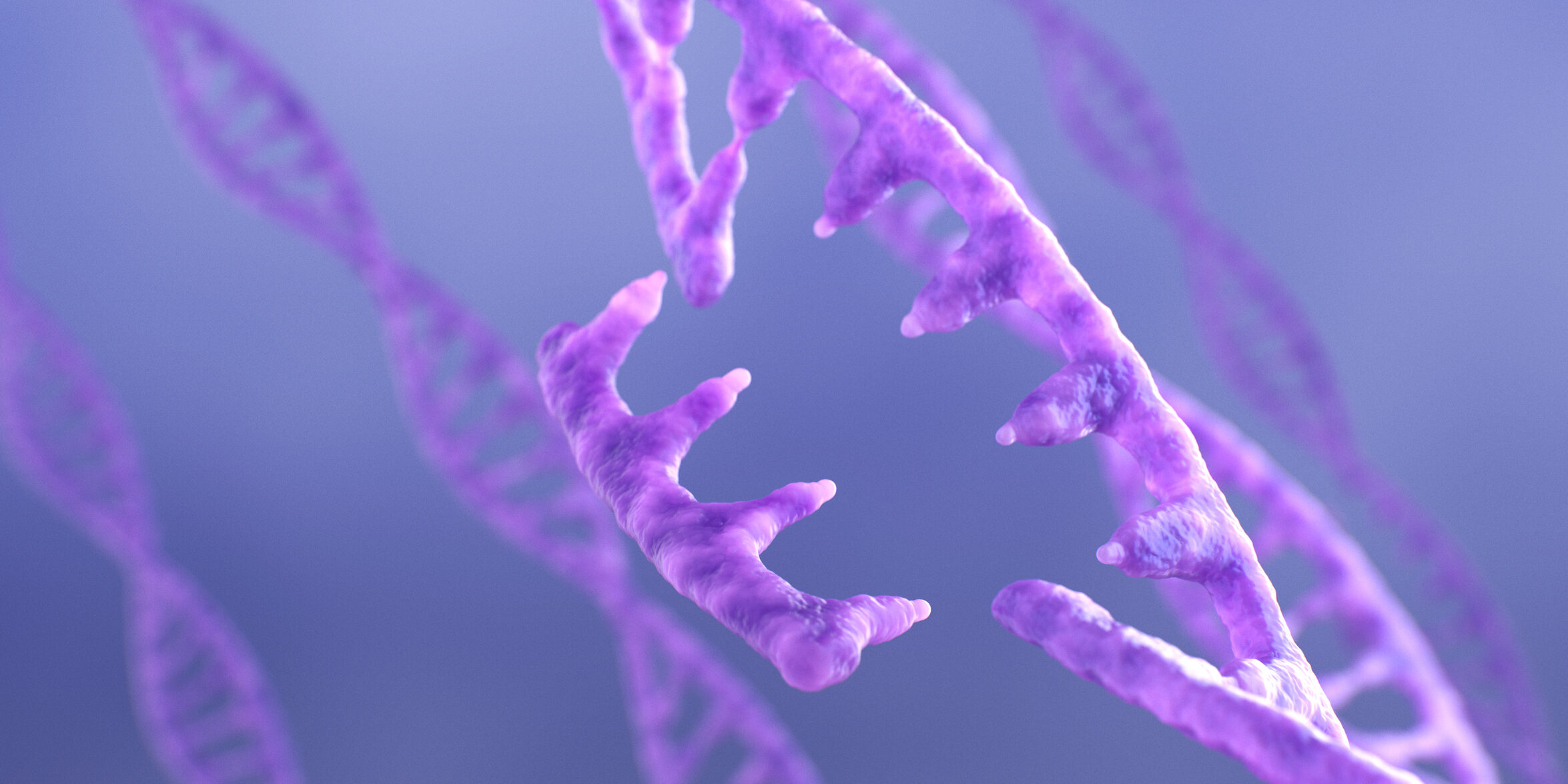 DNA and RNA Editing Concept. 3D Illustration