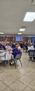 Tamara speaking with the Bel-Aire Lions Club about her advocacy and hopes for the community. 