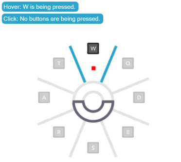 Screen view of the online Overjoyed About Inclusion's accessible controller