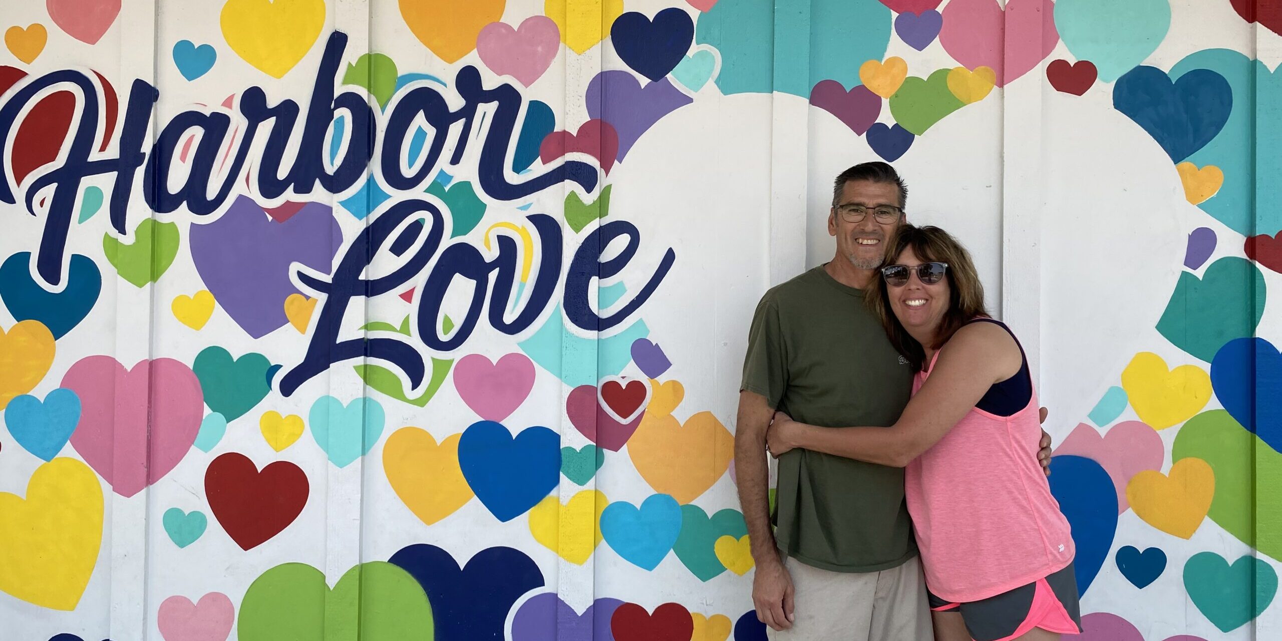 My husband and I at Dana Point beach.