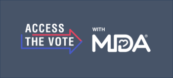 Logo that says Access the Vote with MDA