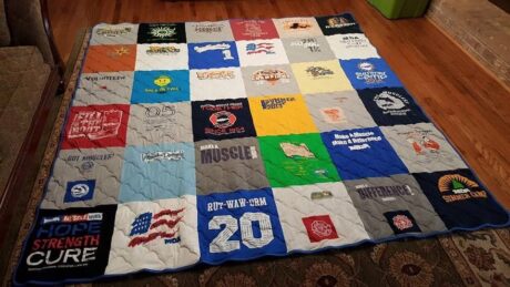 A large t-shirt quilt