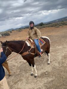 Serena riding a horse