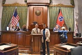 Greg on the Tennessee Senate floor