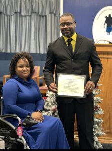 Jonathan and Tamara the day He was named Pastor of New Philadelphia COGIC