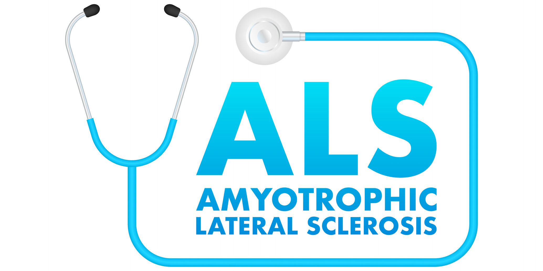 ALS Amyotrophic Lateral Sclerosis - progressive nervous system disease. Amyotrophic lateral sclerosis. Day background design.