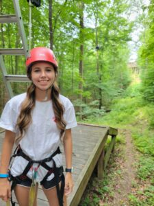 Courtney B. at the Zip line