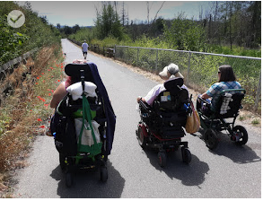 Ranae Beeker enjoying nature trails with her friends