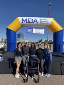 Santana at the Arizona Muscle Walk with friends Mackenzie, Savanna, Cece and Louise.