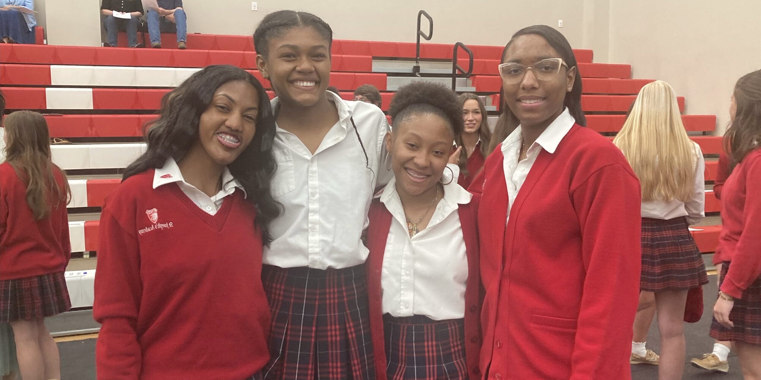 Sharing a milestone moment with friends at our Junior Ring Ceremony.