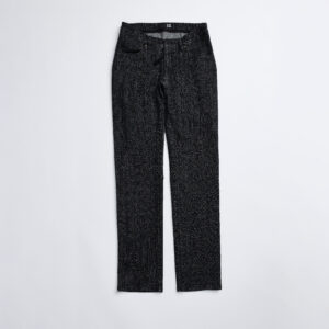 Product photo of a pair of black jeans designed for wheelchair users