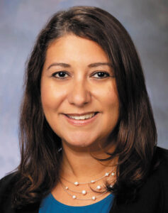 Headshot of neurologist Diana Bharucha-Goebel.