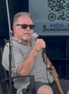 John speaking at the 2025 Dean Martin Festival