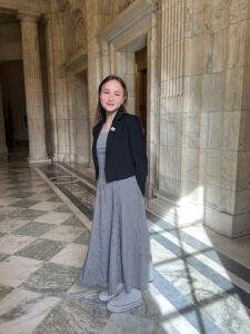 Lily advocating for disability rights at the U.S. Capitol