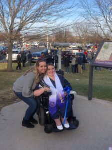 Carlee and her mother at graduation 
