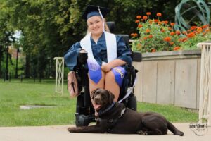 Carlee Weber at her graduation