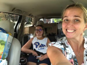 Carlee and Nicole traveling 