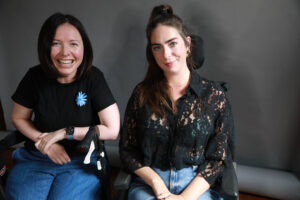 Gwen Petersen with best friend and founder of Her ALS Story, Leah Stavenhagen