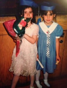 Cassidy-and-her-best-friend-Bianca-at-their-kindergarten-graduation