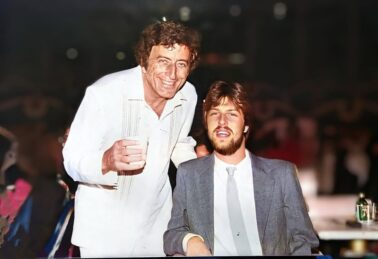 Tony Bennett and Donnie Demers at a rehearsal