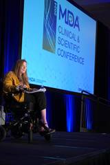 Brooke Eby speaking at the MDA Conference