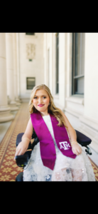 Sydney Horak graduating from Texas A&M University